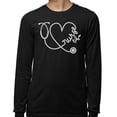 thumbnail image 2 of Nurse Life Heart Long Sleeve Shirt Unisex Medium Black, 2 of 5