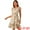 Beige, variant on DARING DIVA Square Neck Flutter Sleeve A-Line Midi Dress S White