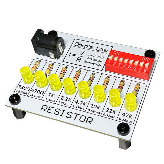 Soldering Practice Kit,DIY Electronic Project,Learn Solder Kits,DIY Soldering Kit,Resistor kit, Learn Circuit Solder,Science Toys,Electronics Toys