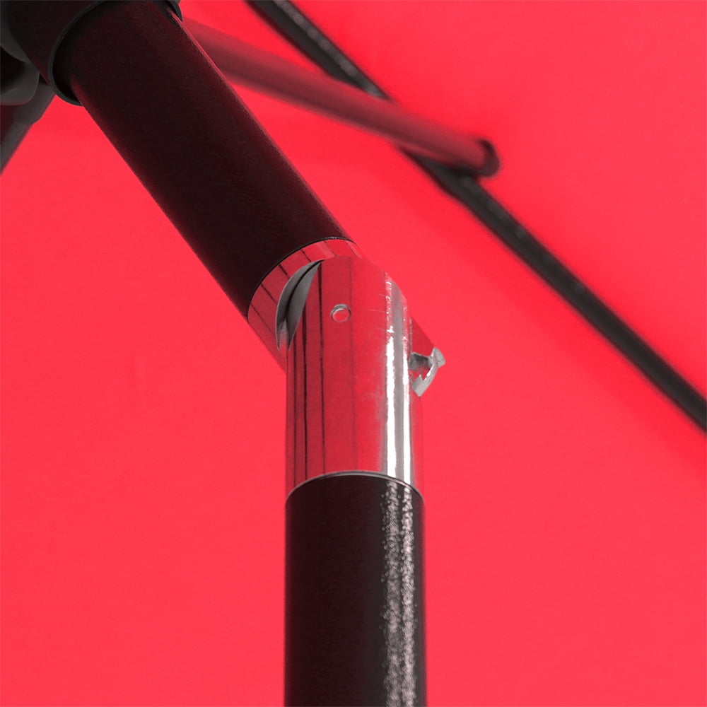 Abble Outdoor 10ft Crank and Tilt Patio Umbrella - Red