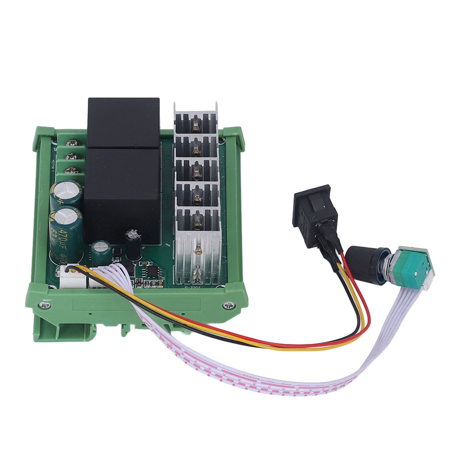 12v 24v 36v 48v Pwm DC Motor Speed Controller Interruttore Reversibile 6a Regolatore - Foto 2