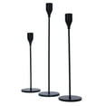 thumbnail image 3 of Tall Candle Holder, Candlestick Holders Non Slip Round Base Table Decoration Matte Black  For Bar, 3 of 8