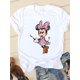 thumbnail image 1 of Disney Print Lovely Trend 90s Clothing Mickey Mouse Tee Shirt Casual Fashion Women Cartoon Graphic Short Sleeve T-shirtsXXXL Gao Jinjia LED, 1 of 2