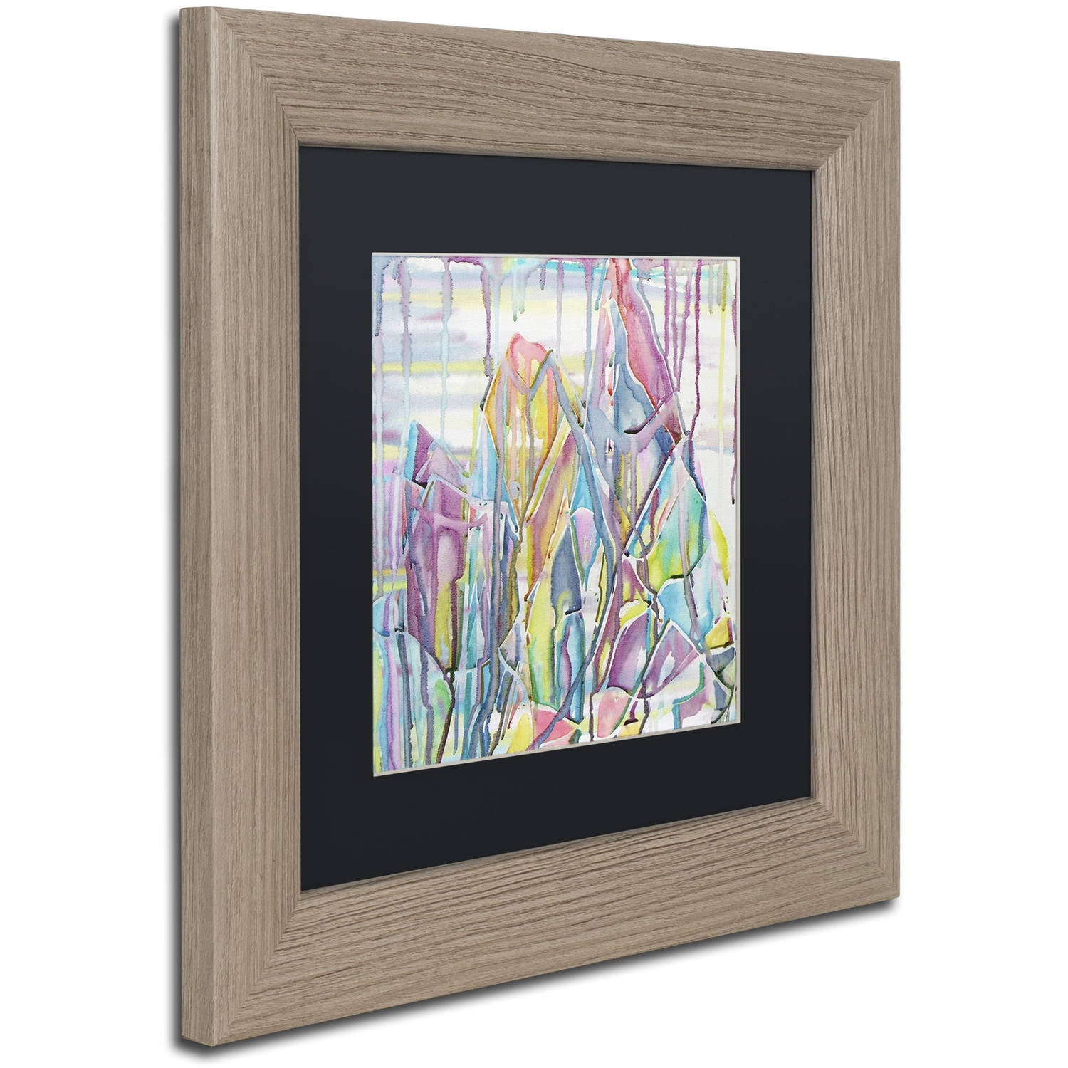 Trademark Fine Art "Himalayas" Canvas Art by Lauren Moss Black Matte, Birch Frame