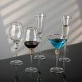 thumbnail image 2 of 4 Piece Elegant Crystal Set Wedding Champagne Glasses with Diamond Rhinestone Accents and a Polished Gold Rim - 11 in Tall with Slender Long Stems, 7 oz - Chic Toasting Set for the Bride and Groom, 2 of 7