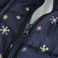 thumbnail image 6 of Spazoro Kids Girls Jackets, Fall Winter Long Sleeve Zipper Hooded Warm Coats for Child Girls Boys Navy Size 5 T, 6 of 8