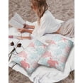 thumbnail image 3 of Pack of 2 Outdoor Pillow Covers, Summer Red Ocean Sea Turtle Coral Sea Waterproof Square Throw Pillowcase Cushion Decorative Pillow Covers for Couch Patio Tent, 20x12 in, 3 of 6