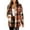 Multicolor GZ526, variant on Flannel Cropped Jacket Wool Blend Shacket Plaid Button Down Shirt Fall Winter Fashion Long Sleeve Coat with Pockets
