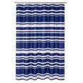 thumbnail image 1 of Fabric Shower Curtain - 72 x 72 Inch, Navy Blue Stripe, 1 of 5