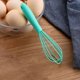 thumbnail image 4 of Batidor de huevos de acero inoxidable con mango suave Verde, 4 of 7