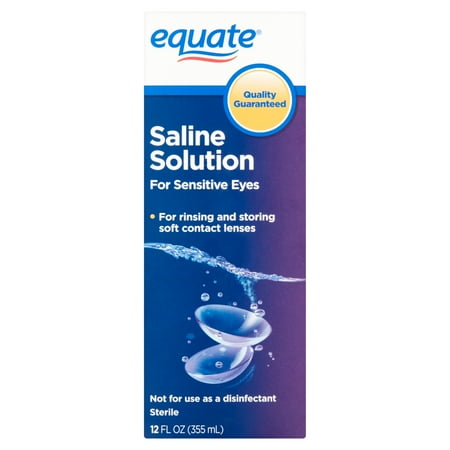  stérile pour les yeux sensibles Solution Saline 12 oz fl