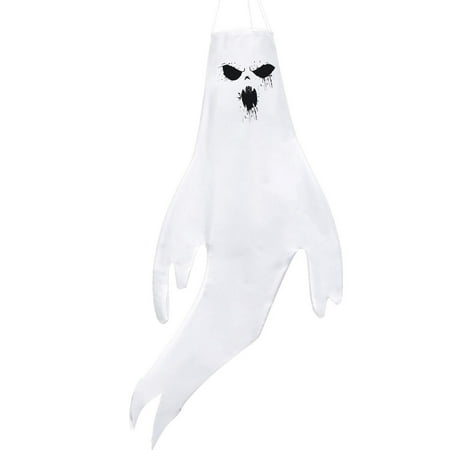 

XFLWAM 46inch Halloween Decorative Printing Led Light String Ghost Pendant