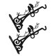 thumbnail image 4 of 2 ganchos de pared para cestas de flores, de hierro, resistentes, para colgar plantas, 4 of 5