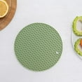 thumbnail image 1 of Round Honeycomb Silicone Placemat Anti-scalding Anti-slip Mat, 1 of 5
