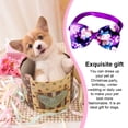 thumbnail image 3 of Collares para perros Methold Pajaritas Ajustable Accesorios para mascotas Flor morada PT003669-15, 3 of 6