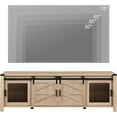 thumbnail image 7 of Wampat Durable Television Stand, Wood Composite Light Oak, 70.00 x 15.40 x 22.80", 82 lbs, 7 of 7