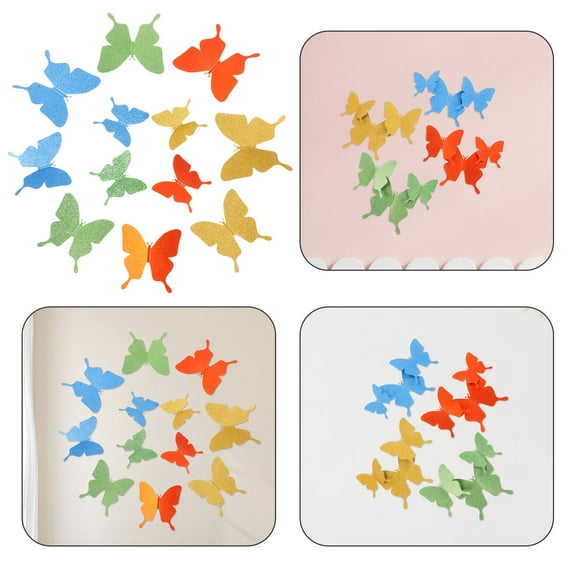 Niceauty 12Pcs Wall Butterflies Decors Removable for Wedding and Home Decor