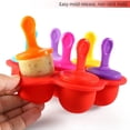 thumbnail image 3 of AAOMASSR Mini Silicone Popsicle Mold, 7-cavity DIY Ice Pop Mold with Colorful Plastic Sticks, Popsicle Makers for Egg Bites, Lollipop and Ice Cream Mould, Non-Stick Ice Cube Trays (Red), 3 of 7