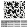 thumbnail image 6 of Sowide Cow Print Blanket, Soft Fleece Flannel Cow Flower Blanket, Cow Blanket for Adult Couples, Cozy Warm Throw Blanket, Lightweight Black White Fuzzy Plush Gifts for Couch, Bed, Living Room(50"x60"), 6 of 8