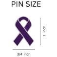 thumbnail image 3 of Purple Ribbon Awareness Pins, 3 of 3