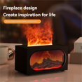 thumbnail image 1 of Mini Diffuseurs de Cheminée pour Huiles Essentielles Humidificateur de Cheminée 140ml Diffuseur de Flamme de Feu de Camp avec Lumière 7 Couleurs, 1 of 7