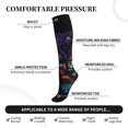 thumbnail image 3 of Bixox Futuristic Cat Warrior Print Compression Socks,Compression Socks Women & Men Circulation for Medical,Running,Athletic, 3 of 7