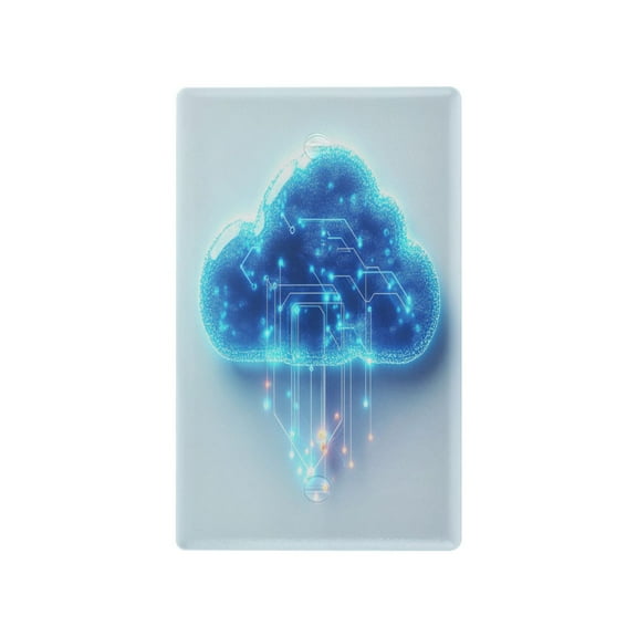 Glowing Blue Clouds Light Switch Cover Switch Plate Outlet Cover Plug Cover for Electrical Outlet