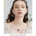 thumbnail image 3 of Linawe Black Heart Layered Necklaces for Women Trendy, Rose Gold Stainless Steel Pendant Choker Layering Necklace Set, Preppy Y2K Jewelry, Gift Valentines Day Anniversary Birthday, 3 of 7