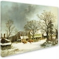 thumbnail image 2 of Trademark Fine Art "Seven Miles to Salem 1863" Canvas Art by George Durie, 2 of 3