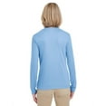 thumbnail image 2 of UltraClub Ladies' Cool & Dry Performance Long-Sleeve Top XL COLUMBIA BLUE, 2 of 3
