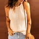 thumbnail image 4 of Camisolas para mujer Camiseta sin mangas Casual Sólido Sin mangas Cuello halter Camiseta sin mangas Blusa Chaleco Tops Odeerbi ODB-5, 4 of 8