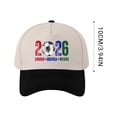 thumbnail image 2 of qolami Cup 26 Hat, USA Canada Mexico 2026 World Soccer Cap, Host Country Soccer Football Cap, Cotton Baseball Hat for Men Women, 2 of 5