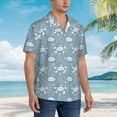thumbnail image 5 of Fotbe Turtle Hawaiian Shirt for Men Unisex Summer Beach Casual Short Sleeve Cotton Linen Button Down Shirts-XX-Large, 5 of 9