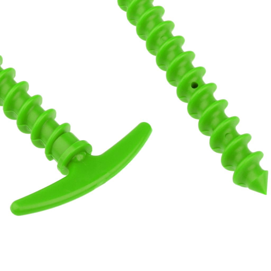 simhoa 6x5Pcs/Pack 14.5cm Tent Peg Nail Tent Stakes for Outdoor Camping Green 6 Pcs