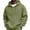 Army Green, variant on Delconic Mens Classic Casual Fleece Hoodie Pullover Drawstring Hood Long Sleeve Relaxed Fit Kangaroo Pocket Everyday Sweatshirt Army Green L