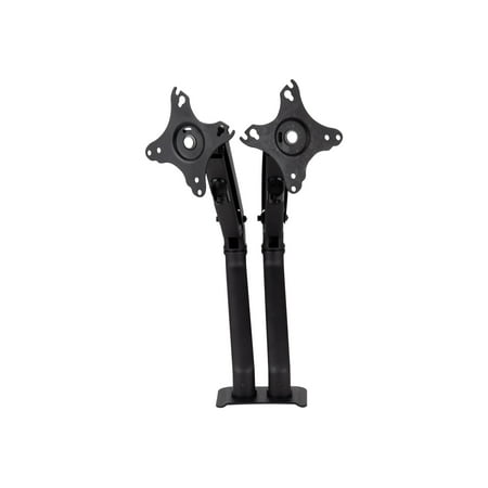 Mind Reader - Dual Monitor Stand, Adjustable - Black
