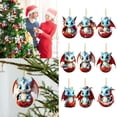 thumbnail image 4 of BKER Pendentif de Bébé 2D Noël Bleu et Rouge Dessin Animé Mignon Volant Double Imprimé Acrylique (9 Pcs), 4 of 5