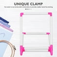 thumbnail image 4 of OULII 1 Set Adjustable Embroidery Frame PVC White Easy Assembly Embroidery Table Stand for, 4 of 8