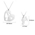 thumbnail image 5 of KAKOWELY 1 juego de collares de acero inoxidable para madre e hijo, colgante para el Día de la Madre., 5 of 5