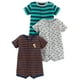 thumbnail image 1 of Romper Simple Joys by Carter's Snap-up, paquete de 3 unidades, 12 meses, gris, 1 of 1