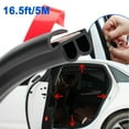 thumbnail image 2 of Elegant Choise For Chevrolet Car 16.4Ft B-Shape Door Edge Seal Strip Rubber Edge Strip Seal, 2 of 12
