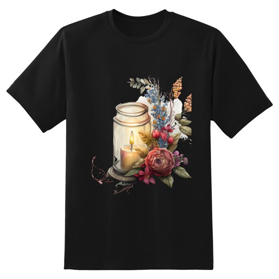 Men's Graphic TeeFlowers (18) Letter Print T-Shirts Round Neck Short Sleeves Sizes XS-5XL Summer Daily Casual Tops