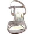 thumbnail image 3 of Bonnibel Womens Flosa-1 Glitter T Strap Wedge Dress Sandals, 3 of 4