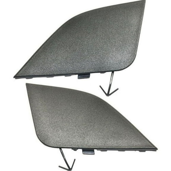 2X Tow Eye Cover Set For 16-18 Toyota RAV4 Front Textured 532850R080, 532860R080