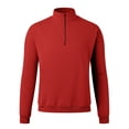 thumbnail image 5 of Baqcunre New Zipper Stand Neck Thickened And Velvet Solid Color Men's Sweater,4XL,Quarter Zip Pullover Men,Mens Sweatshirt,Long Sleeve Shirts For Men,Men'S Fashion Hoodies & Sweatshirts,,Red, 5 of 5