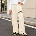 thumbnail image 2 of Boys Drawstring Sweatpants Boys Trousers 3 Year Casual Wide Leg Trousers Elastic Waist Open Bottom Athletic Sweat Pants(Size 15-16 Years,15-16 Years), 2 of 9