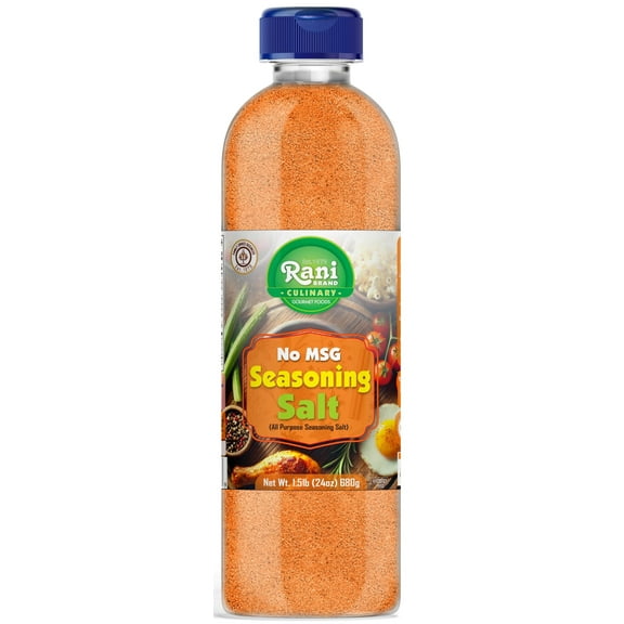 Rani No MSG Seasoning Salt (All Purpose Seasonign Salt) 24oz (1.5lbs) 680g PET Jar ~ All Natural | Gluten Friendly | NON-GMO | Kosher | Vegan | Product of USA