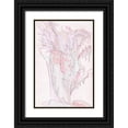 thumbnail image 1 of Fay, Mela 11x14 Black Ornate Wood Framed with Double Matting Museum Art Print Titled - Pink Abstract II, 1 of 4