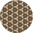 thumbnail image 1 of Ahgly Company Tapis Rond Lavable en Machine Intérieur Transitionnel Brun Sable Brun, 8 Pieds Rond, 1 of 7