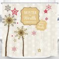thumbnail image 1 of Whimsical Christmas Shower Curtain with Ornaments & Snowflakes - Festive Holiday Decor, 1 of 5